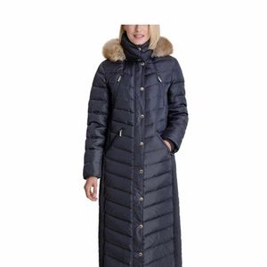 Michael Kors Faux-Fur Hooded Maxi Down Puffer Coat